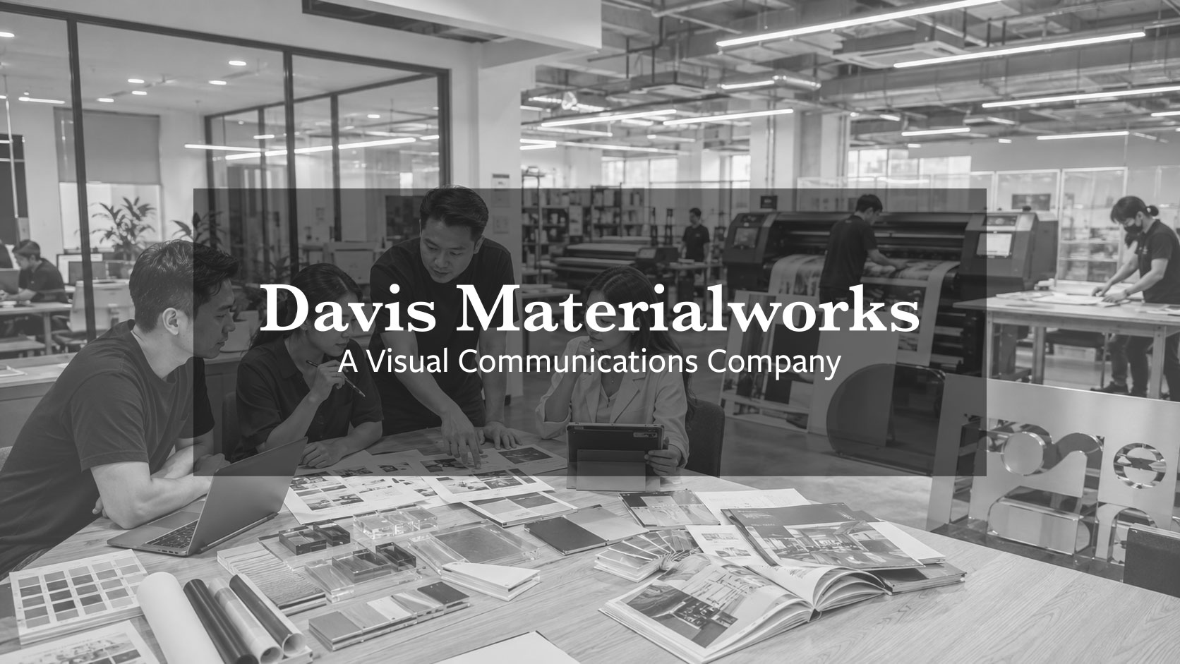 Davis Materialworks print, display and branding production work